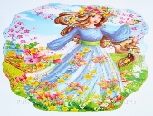 Святковий декор. Фігурний плакат «Дівчина весна» (СП), ціна 23 грн —  Prom.ua (ID#1358884296)